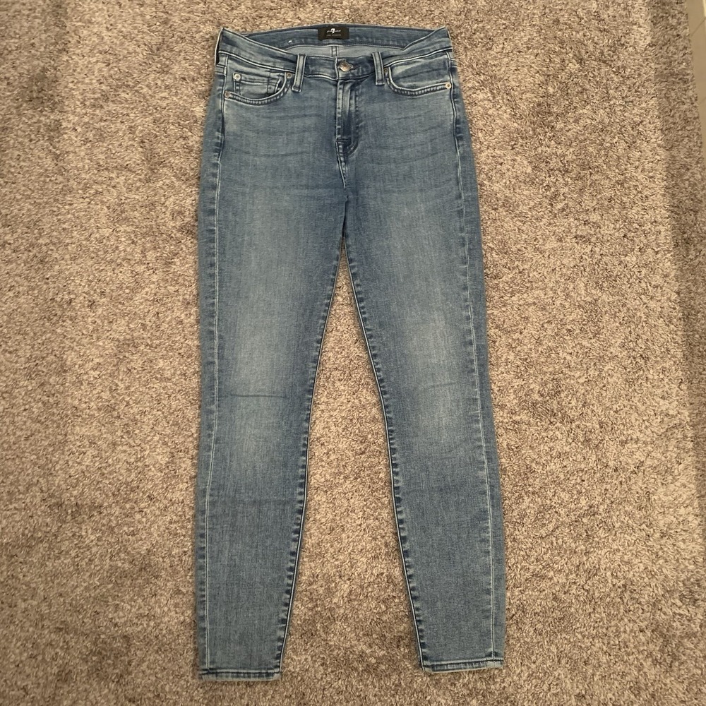 7 For All Mankind Jeans Women's Size 26 Denim 26x27 Ankle Skinny